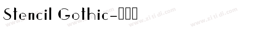 Stencil Gothic字体转换